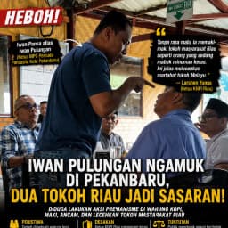 Jagat Raya Dihentak Video Viral! Iwan Pulungan Ngamuk di Pekanbaru, Dua Tokoh Riau Jadi Sasaran