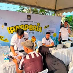 Imigrasi Belawan Hadir di Car Free Day, Program Pasporia Permudah Warga Urus Paspor di Hari Libur