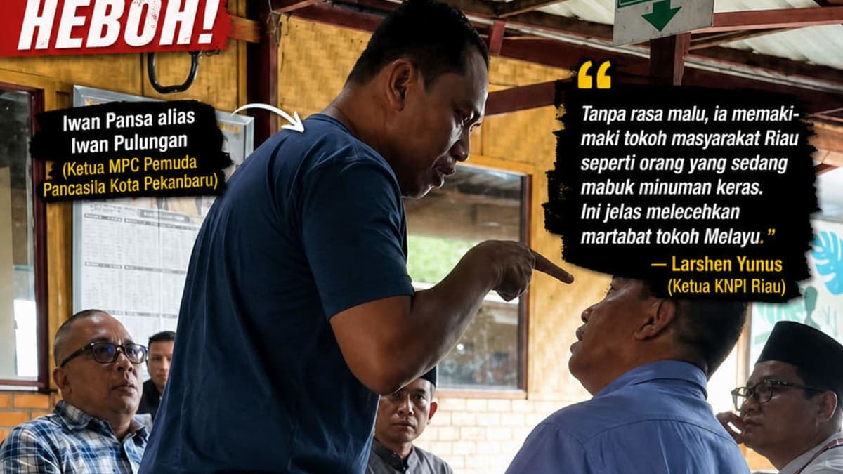 Jagat Raya Dihentak Video Viral! Iwan Pulungan Ngamuk di Pekanbaru, Dua Tokoh Riau Jadi Sasaran