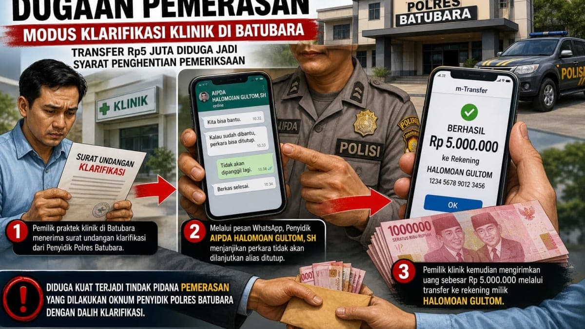 Diduga Oknum Polres Batubara Lakukan Pemerasan terhadap Dokter, Bidan, dan Pengusaha Mikro